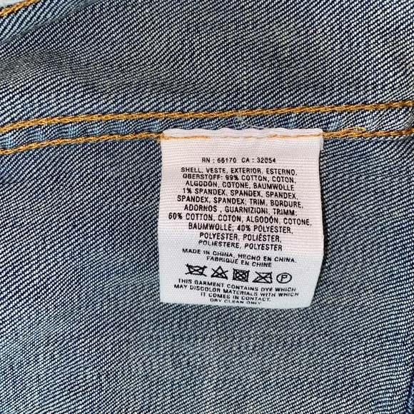 Anthropologie Holding Horses Embellished Beaded Denim Jacket Sz S - Picture 7 of 14